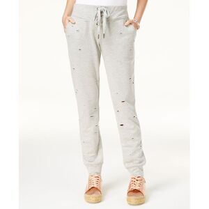 Almost Famous Lace Up Ripped Jogger Pants